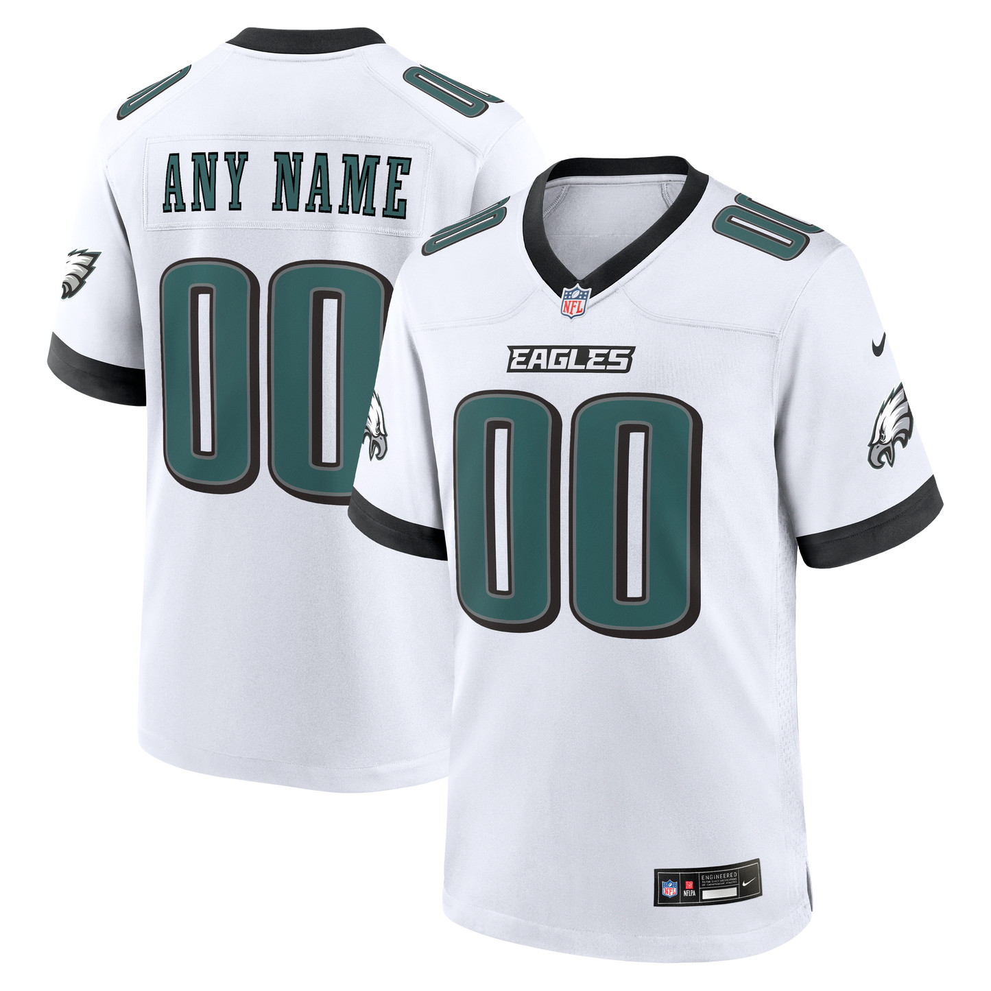 Custom Game Jersey White