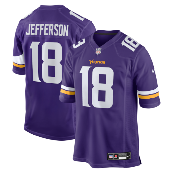 Justin Jefferson Game Jersey Purple