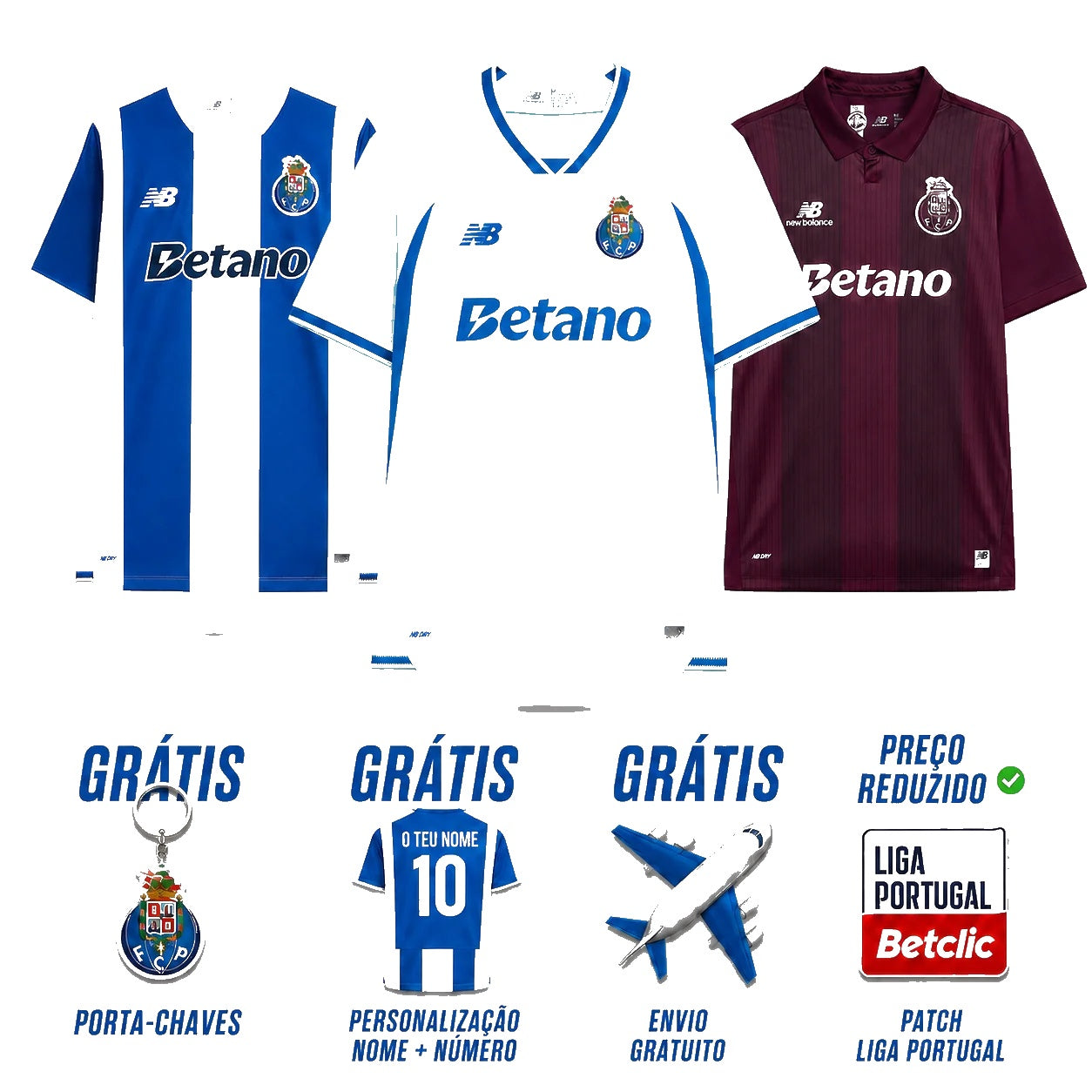 Combo Home, Away & Third 26/27 Fan Shirt