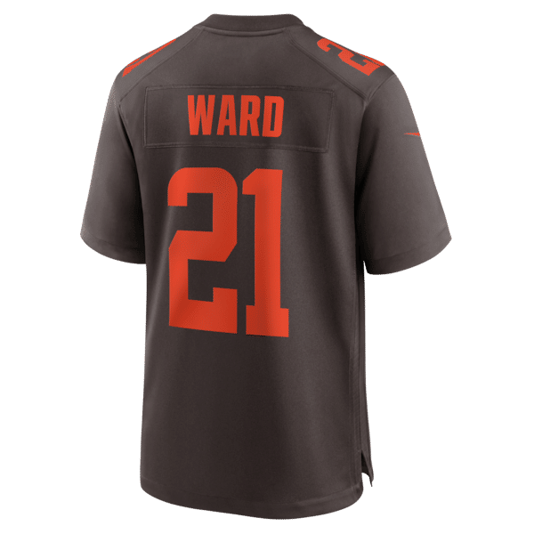 Denzel Ward Alternate Alpha Dawg Game Jersey Brown