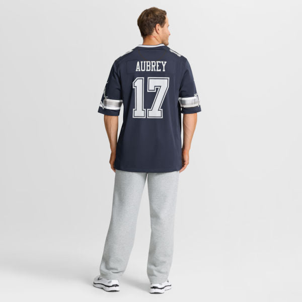 Brandon Aubrey Team Game Jersey Navy