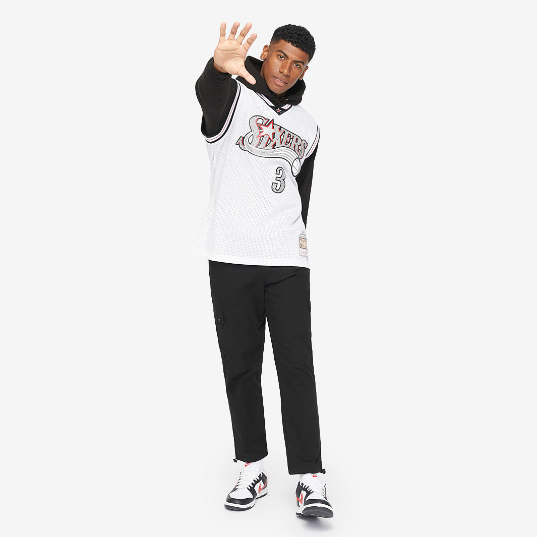 Allen Iverson 2000 Cracked Cement Swingman Jersey