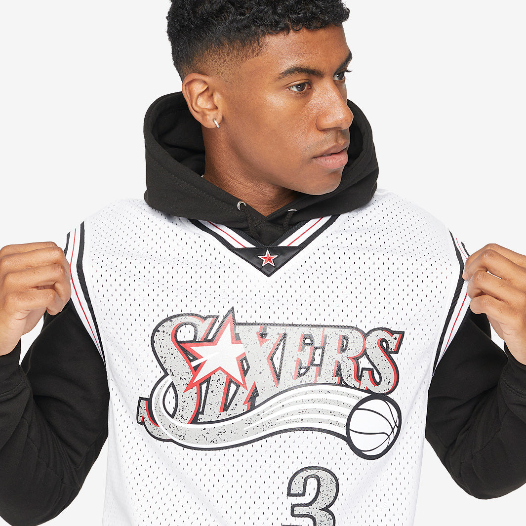 Allen Iverson 2000 Cracked Cement Swingman Jersey