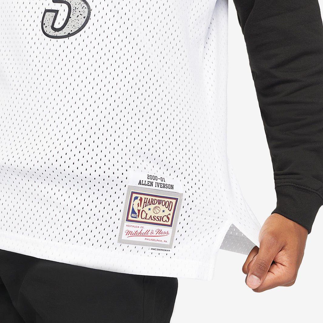 Allen Iverson 2000 Cracked Cement Swingman Jersey