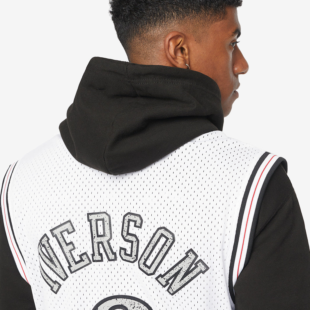 Allen Iverson 2000 Cracked Cement Swingman Jersey