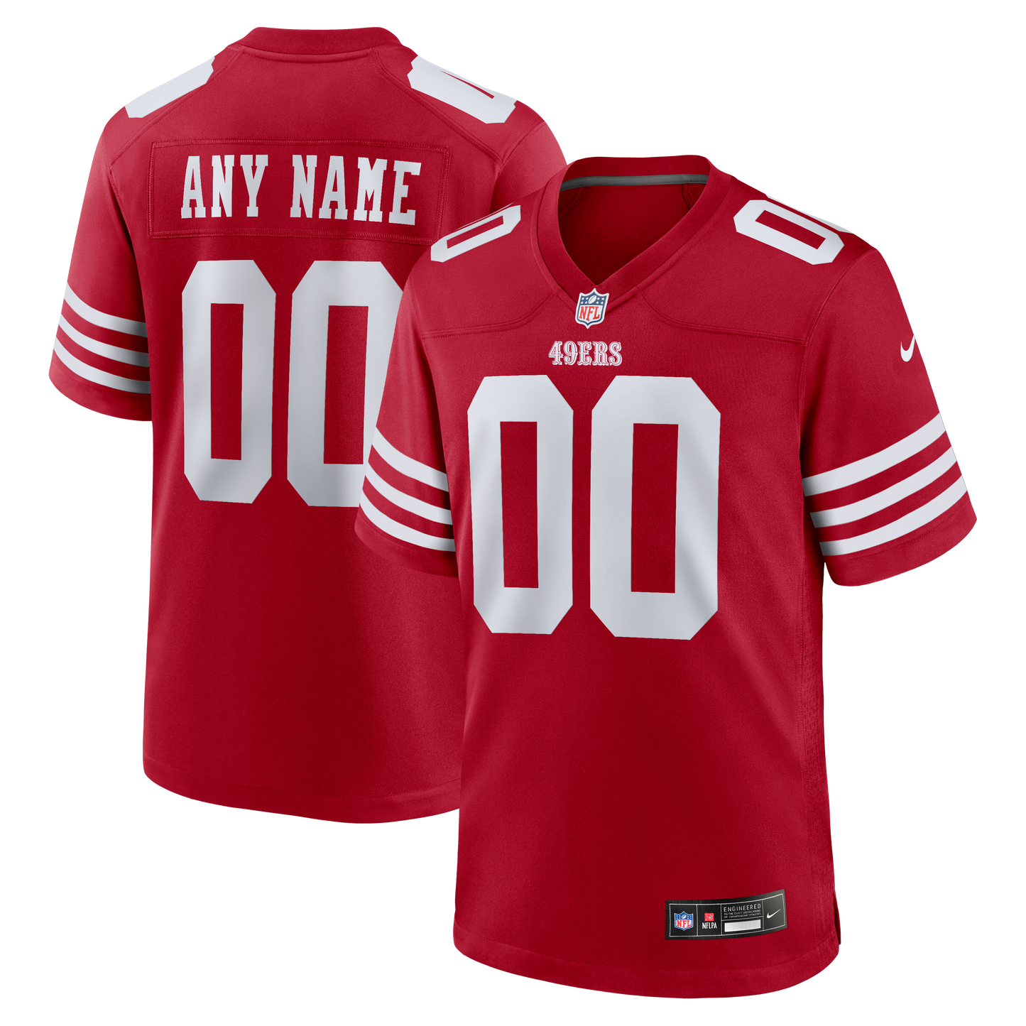 Custom Game Jersey Scarlet