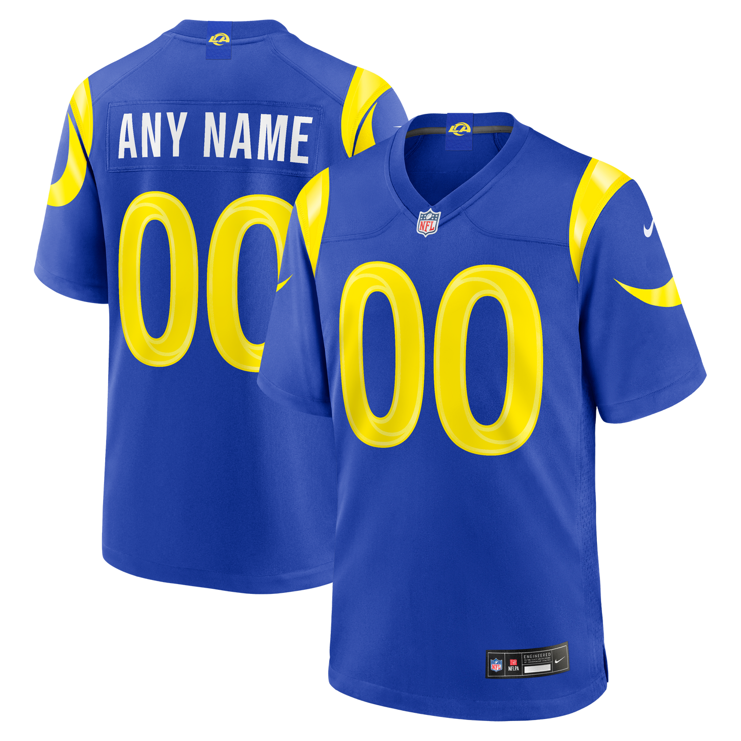 Los Angeles Rams Custom Game Jersey Royal