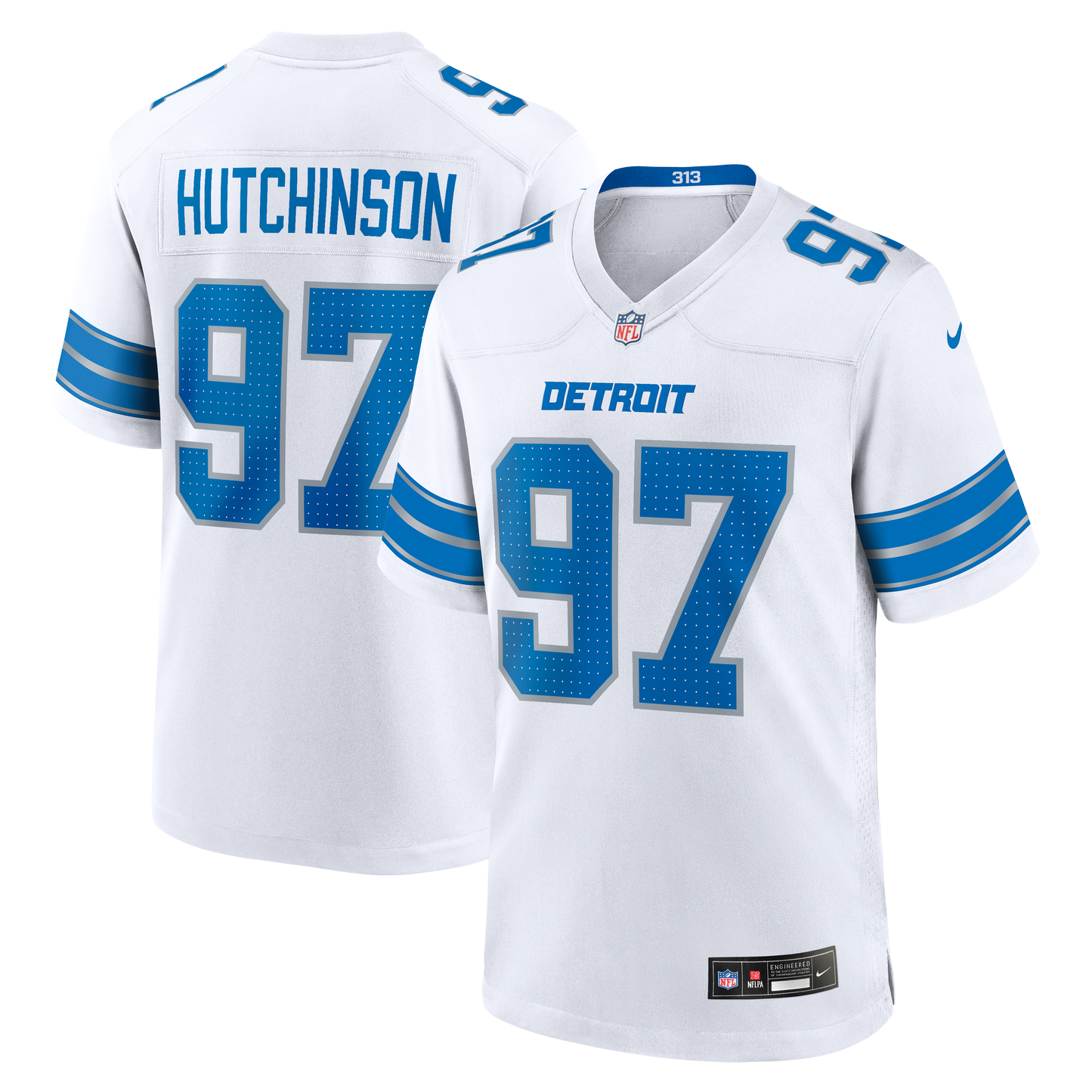 Aidan Hutchinson Game Jersey Blue