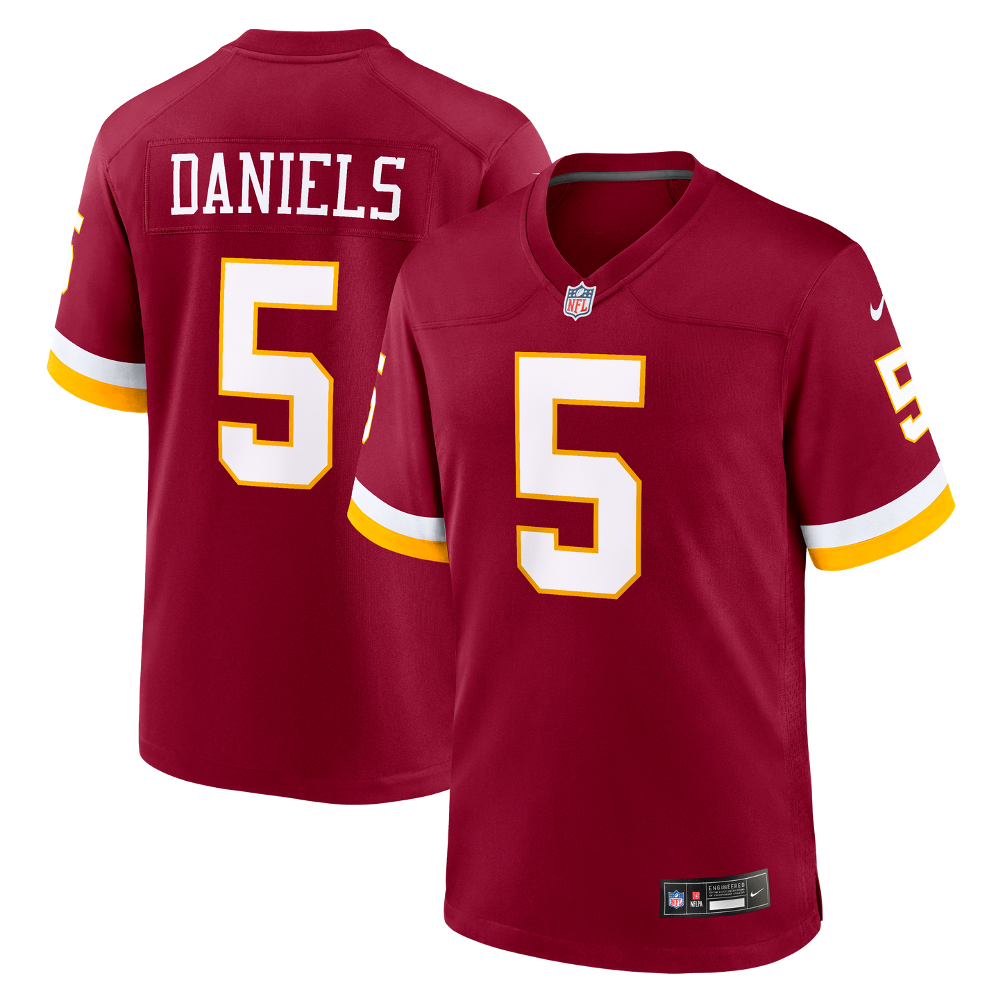 Washington Commanders Jayden Daniels Alternate Game Jersey Black