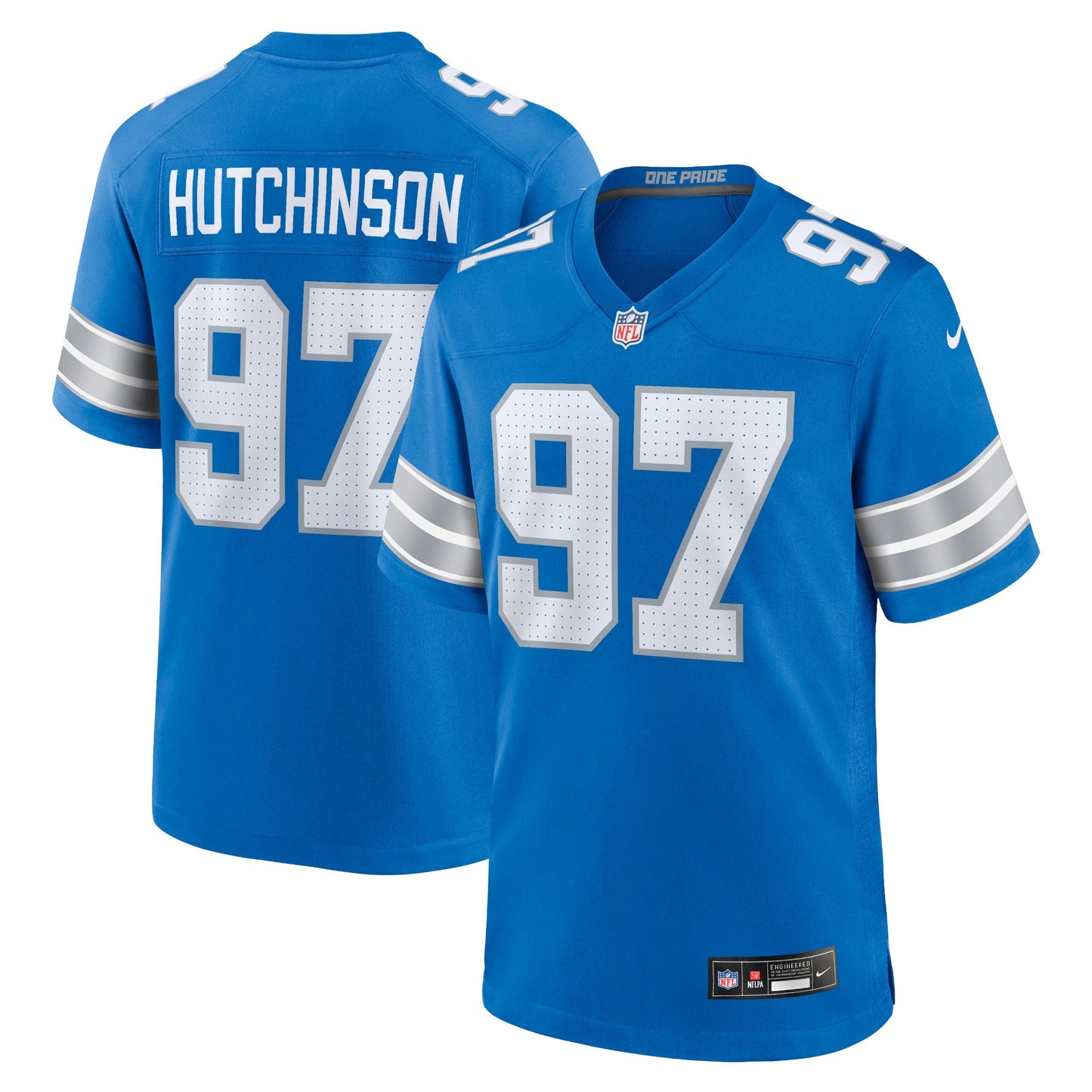 Aidan Hutchinson Game Jersey Blue