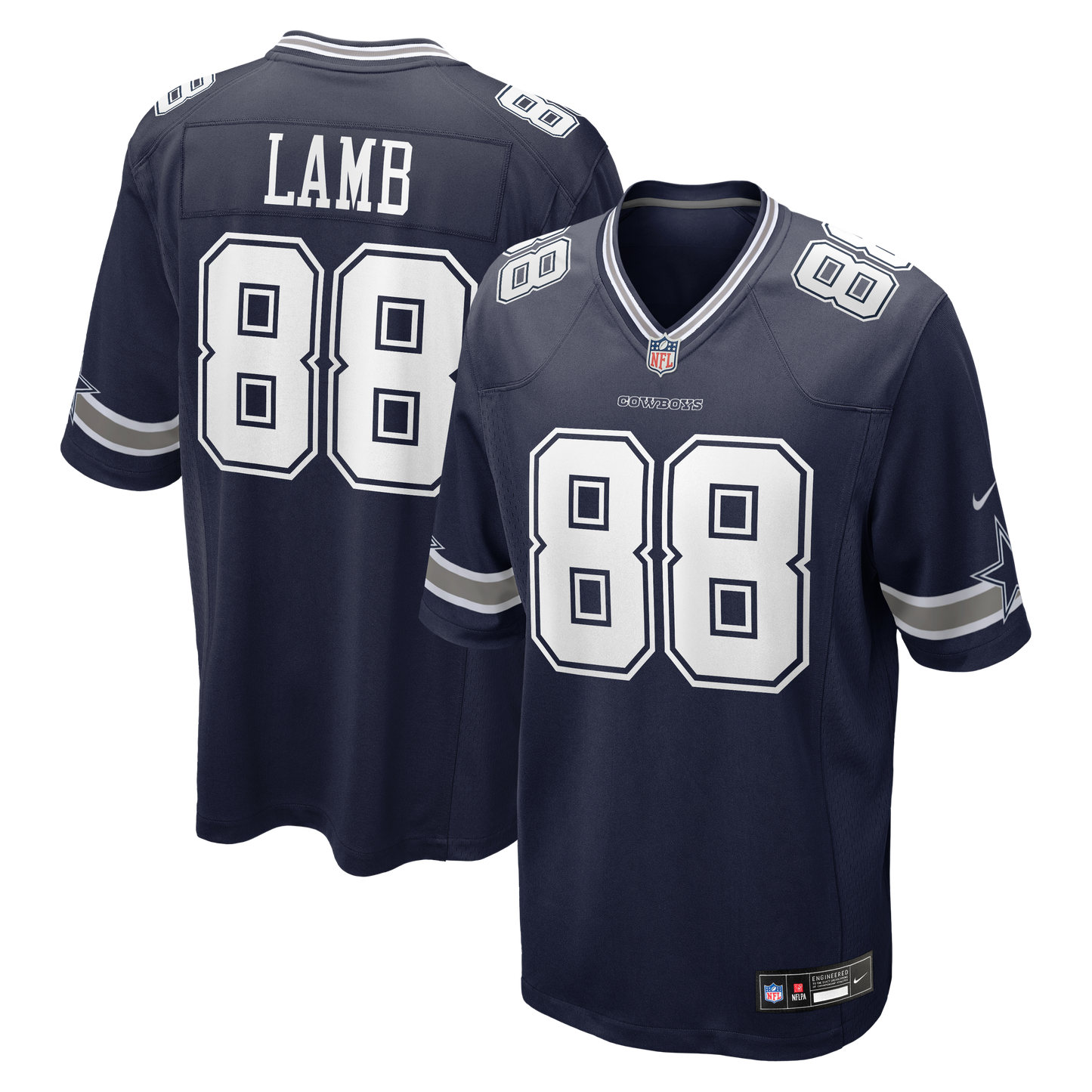 CeeDee Lamb Game Jersey White