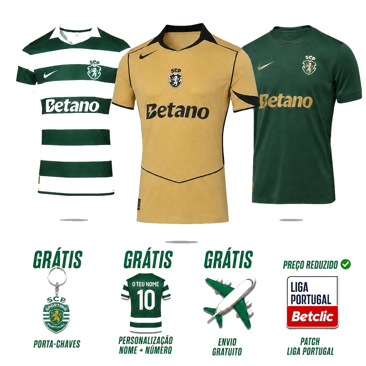 Combo Home, Away & Third 26/27 Fan Shirt