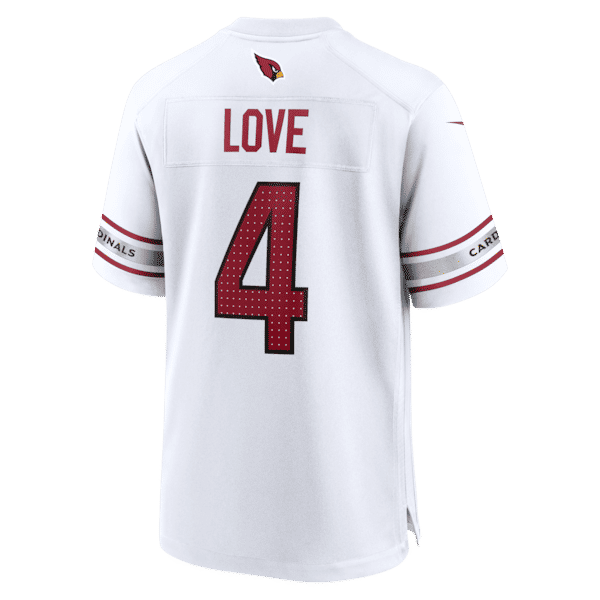 Jeremiyah Love Game Player Jersey White