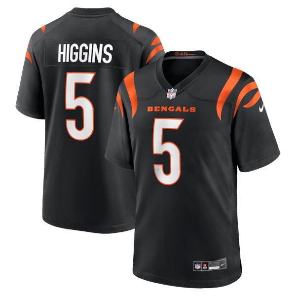 Tee Higgins Game Jersey Black
