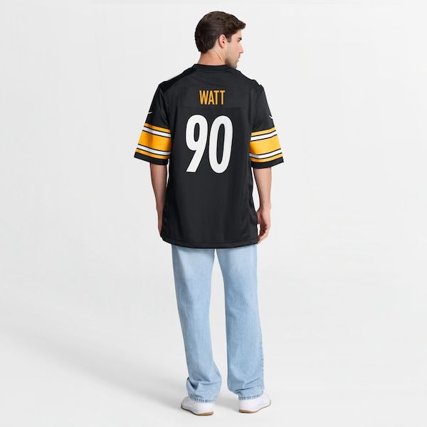 T.J. Watt Game Jersey Black