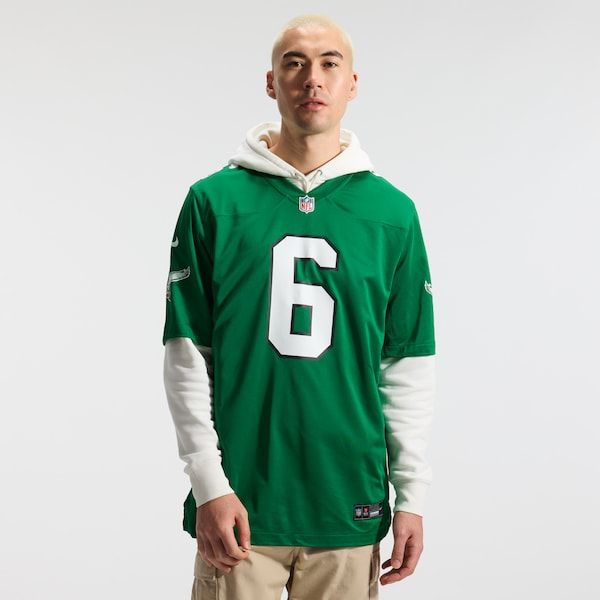 DeVonta Smith Alternate Game Jersey Kelly Green