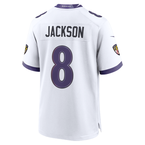 Lamar Jackson Game Jersey White