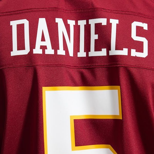 Jayden Daniels Game Jersey Burgundy