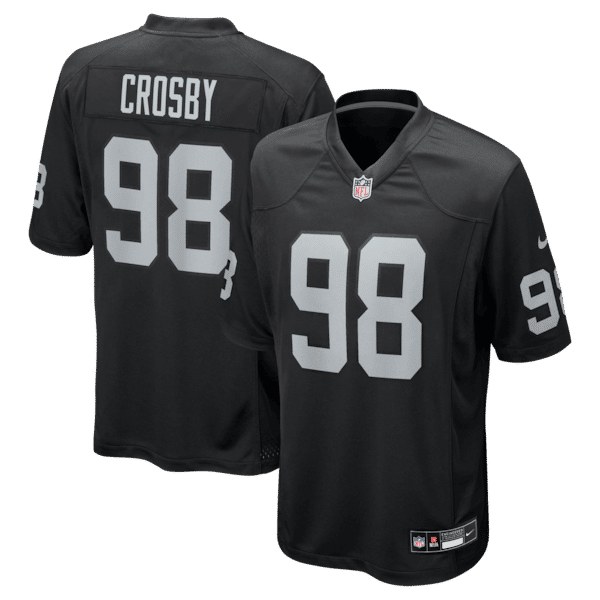 Maxx Crosby Game Jersey Black