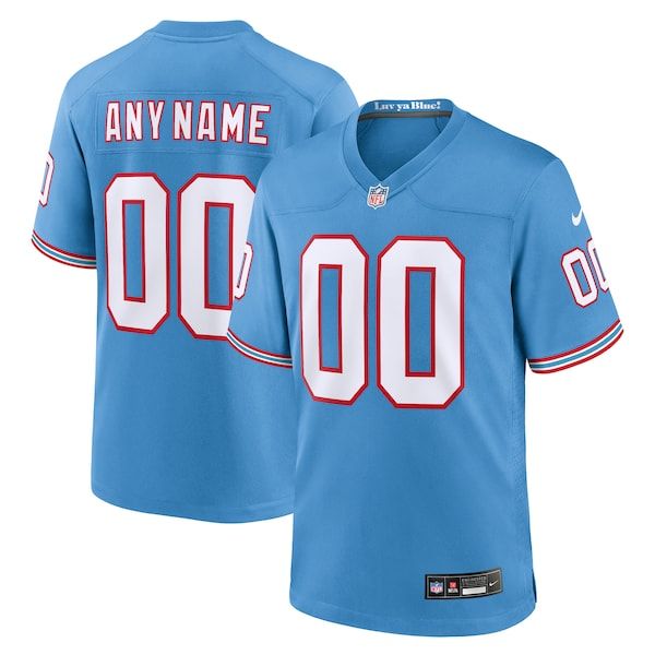 Throwback Custom Game Jersey Light Blue