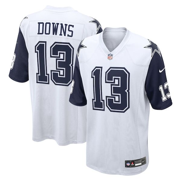 Caleb Downs 2026 Draft First Round Pick No. 11 Game Jersey White