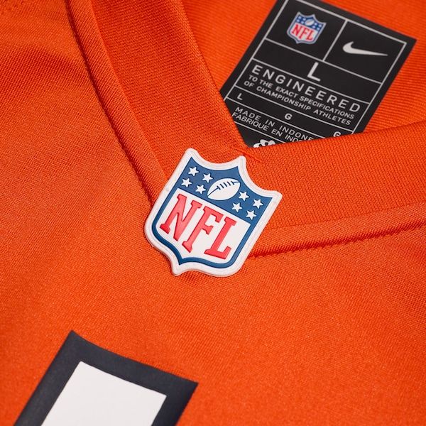 Caleb Williams Game Jersey Orange