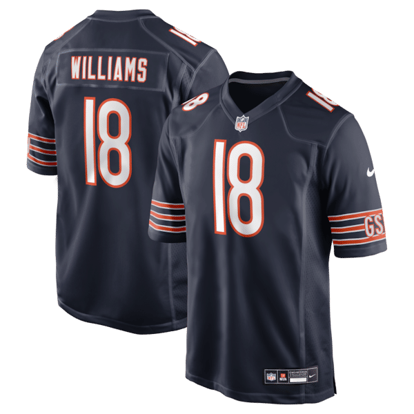 Caleb Williams Game Jersey Navy