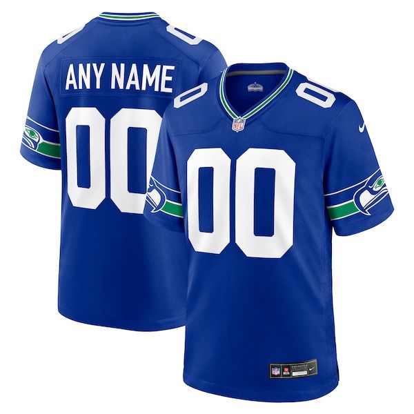 Throwback Custom Jersey Royal