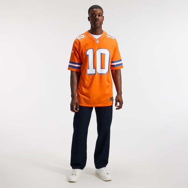 Bo Nix Mile High Collection 1977 Throwback Game Jersey Orange