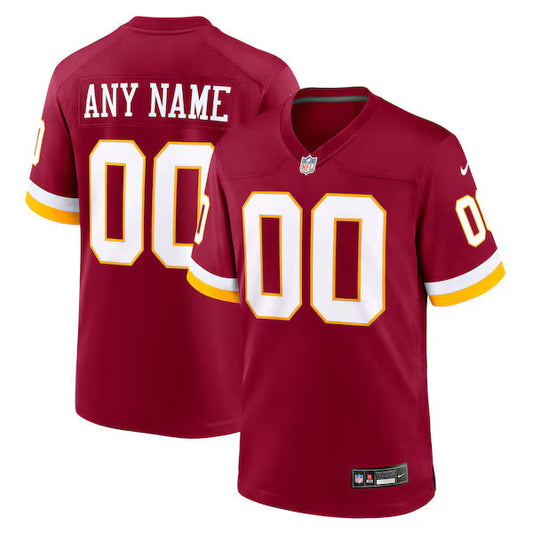 Custom Game Jersey Burgundy