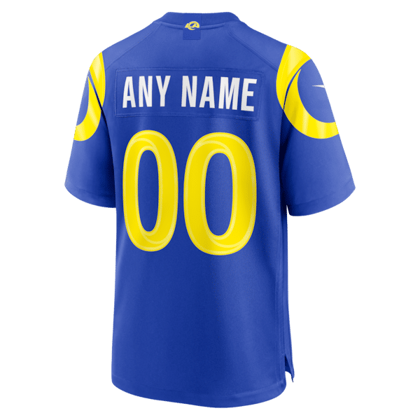 Los Angeles Rams Custom Game Jersey Royal