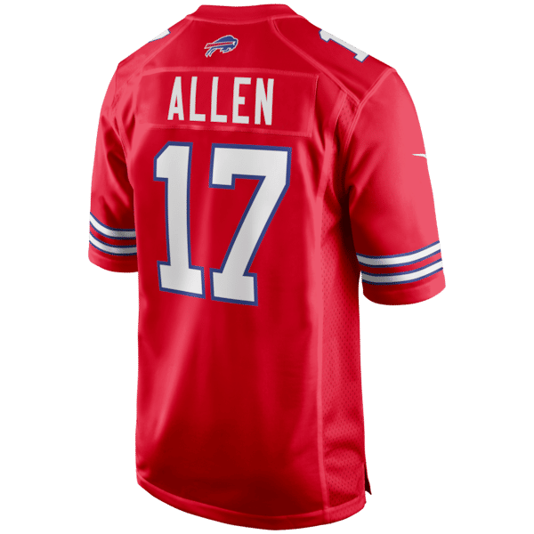 Josh Allen Game Jersey Red