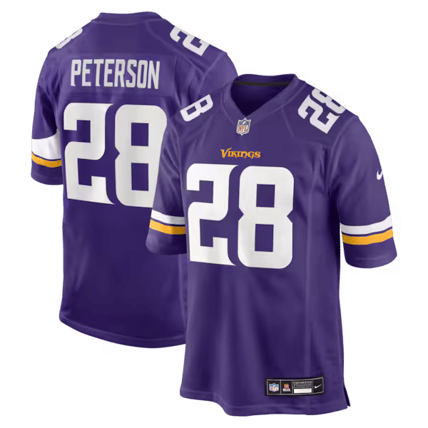 Adrian Peterson Game Jersey Purple