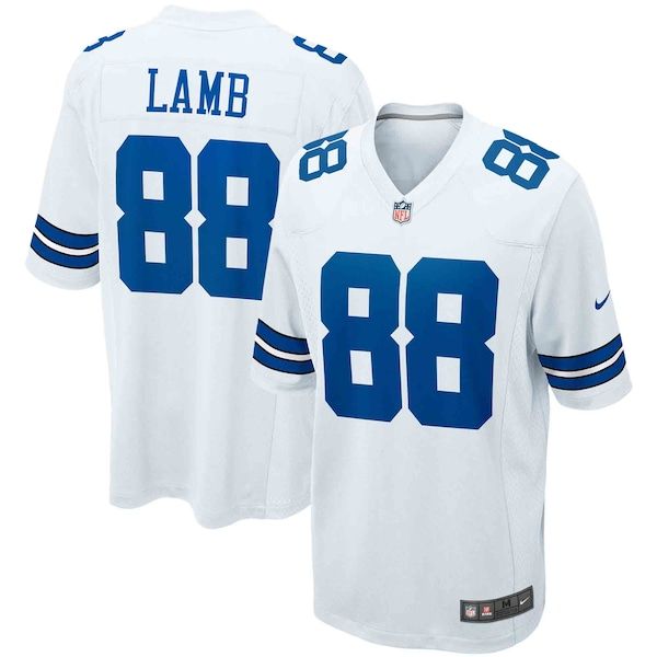 CeeDee Lamb Game Jersey White