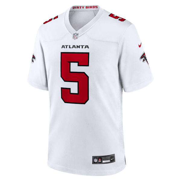 Drake London Game Jersey White