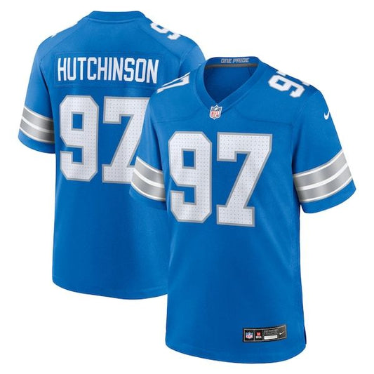 Aidan Hutchinson Game Jersey Blue