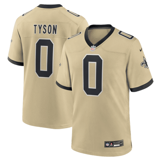 Jordyn Tyson 2026 Draft Pick No. 8 Alternate Game Jersey Gold