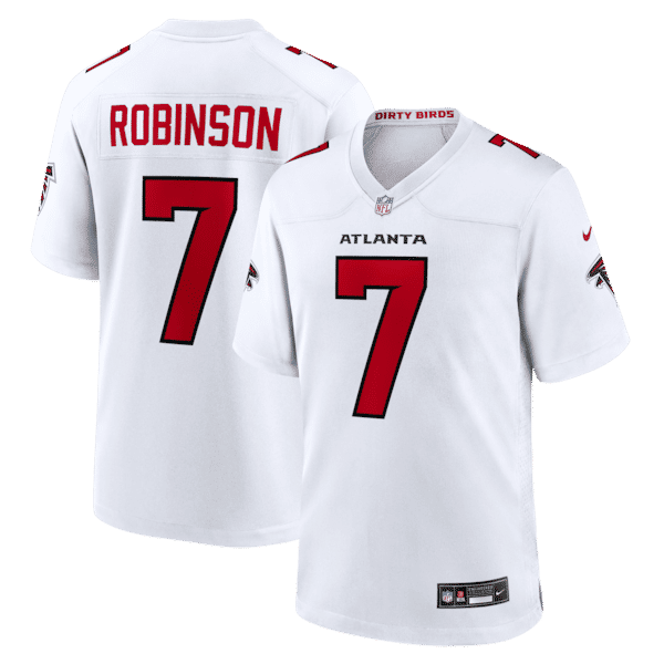 Bijan Robinson Game Jersey White