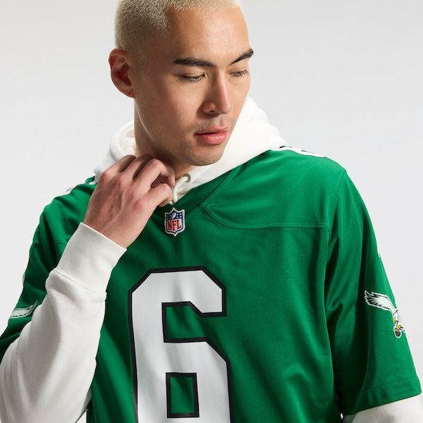 DeVonta Smith Alternate Game Jersey Kelly Green