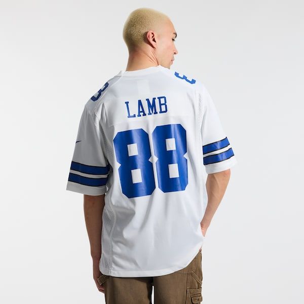 CeeDee Lamb Game Jersey White