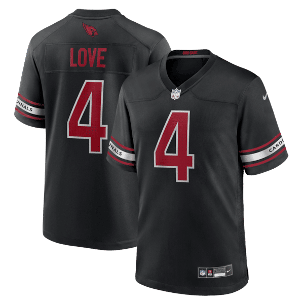 Jeremiyah Love Alternate Game Player Jersey Black