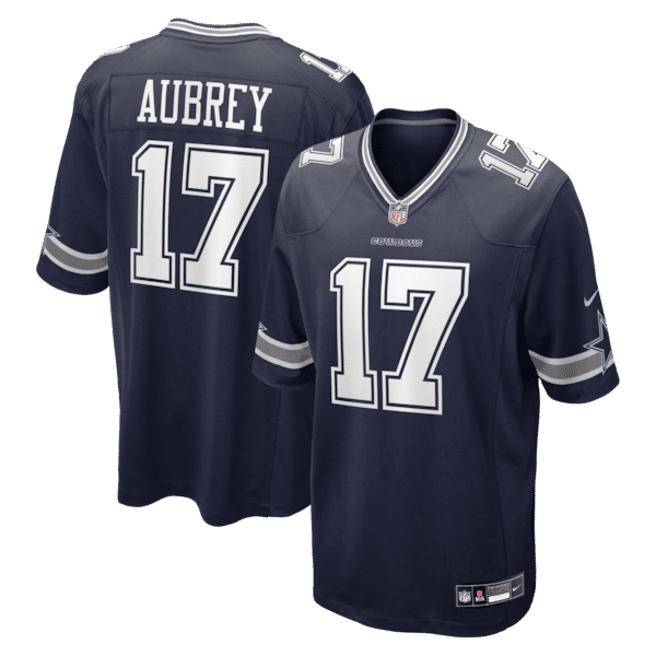 Brandon Aubrey Team Game Jersey Navy