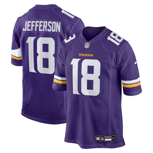 Justin Jefferson Game Jersey Purple