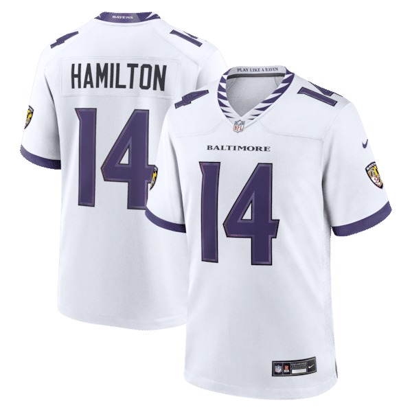 Kyle Hamilton Game Jersey White
