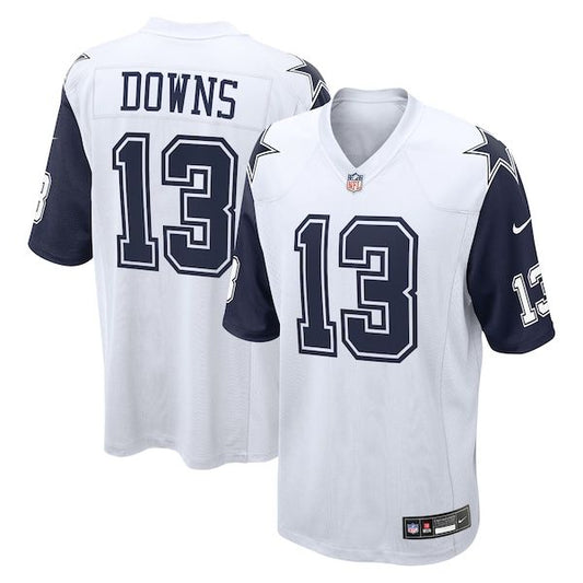 Caleb Downs 2026 Draft First Round Pick No. 11 Game Jersey White