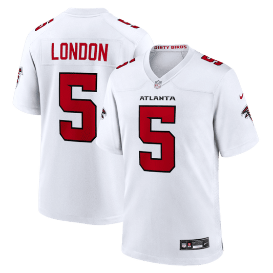 Drake London Game Jersey White
