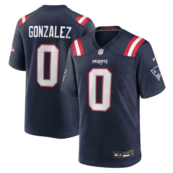 Christian Gonzalez Game Jersey Navy