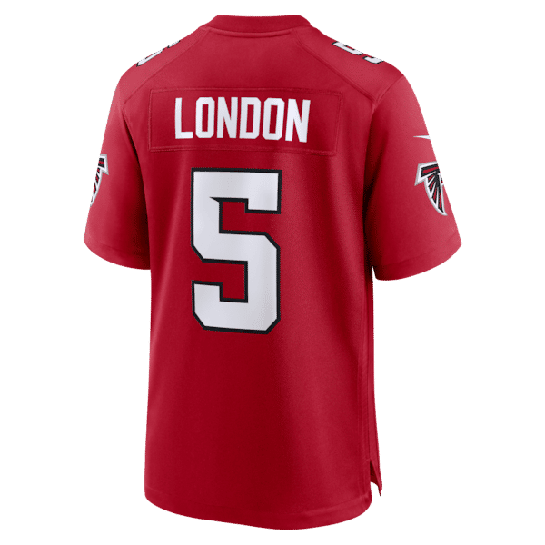 Drake London Game Jersey Red