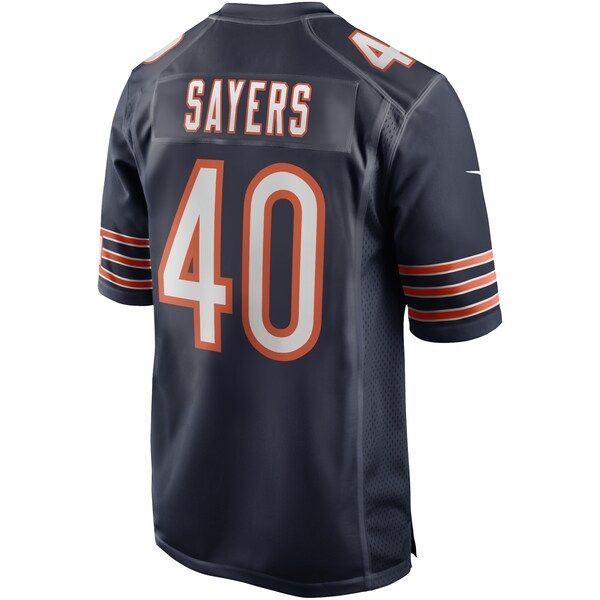 Gale Sayers Retired Player Game Jersey Navy