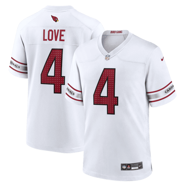 Jeremiyah Love Game Player Jersey White